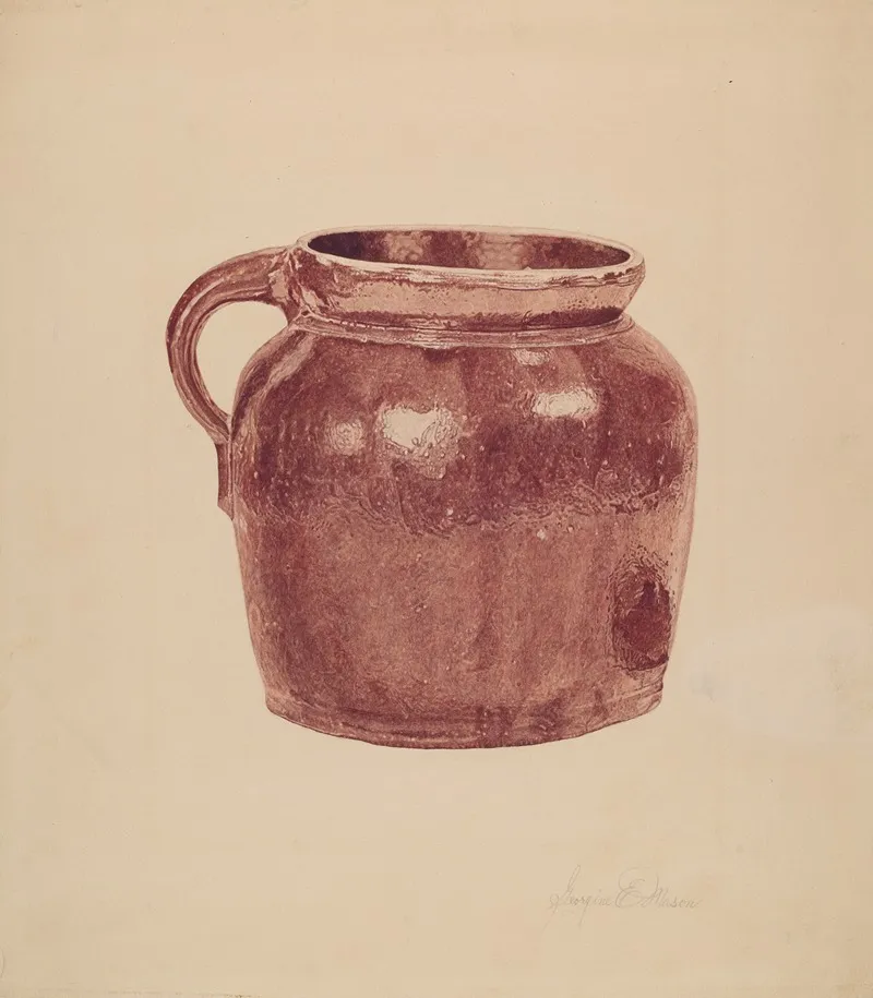 Bean Pot by Georgine E. Mason - Canvas Print