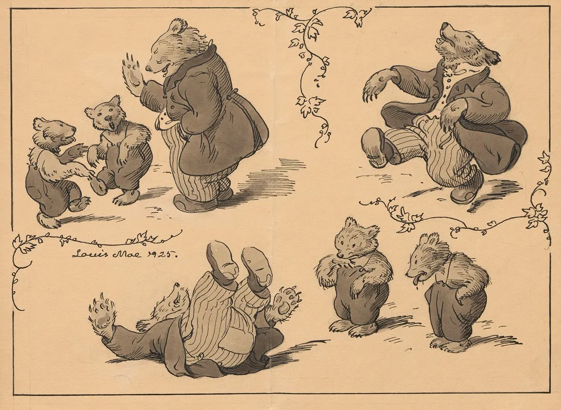 Bears Depicted As Humans