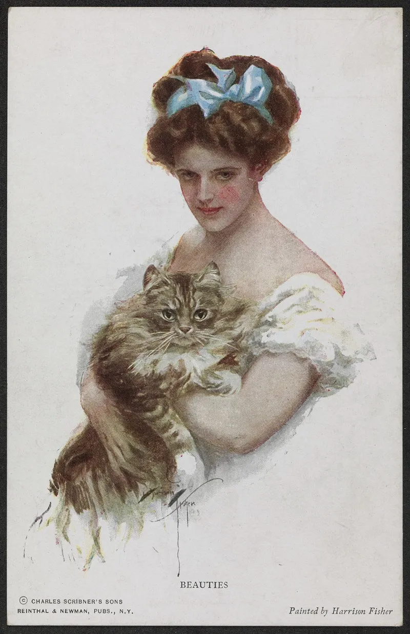 Beauties 4 by Harrison Fisher - Canvas Print