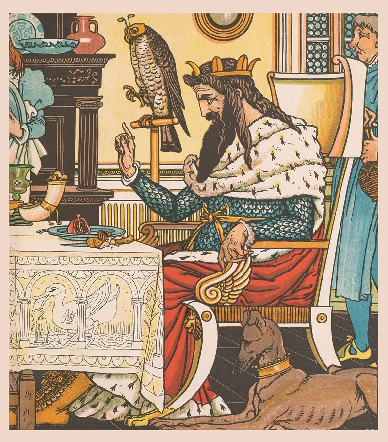 Beauty And The Beast Pl 09 by Walter Crane - Canvas Print