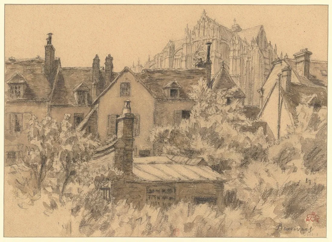 Beauvais by Henri Rivière - Canvas Print