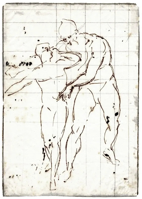 Bebaarde Man Geleidt Een Jongeling