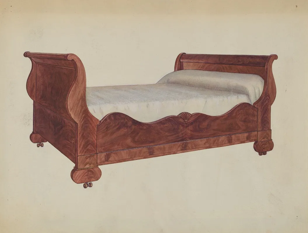 Bed Double by Virginia Kennady - Canvas Print