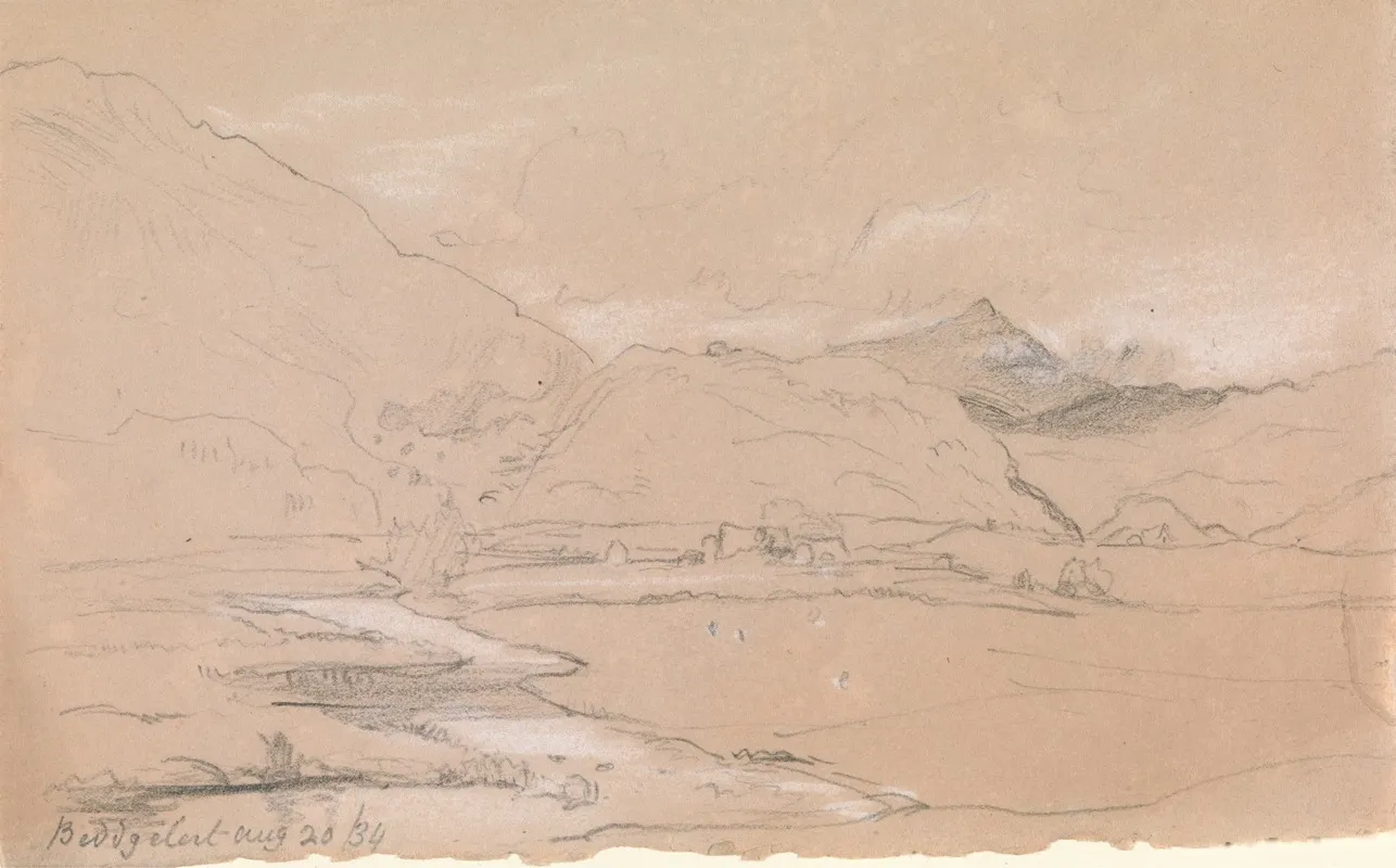 Beddgelert by John Linnell - Canvas Print