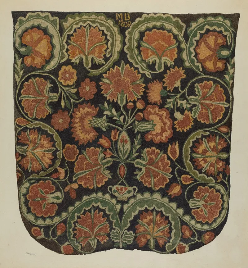 Bedspread 10 by Charlotte Winter - Canvas Print