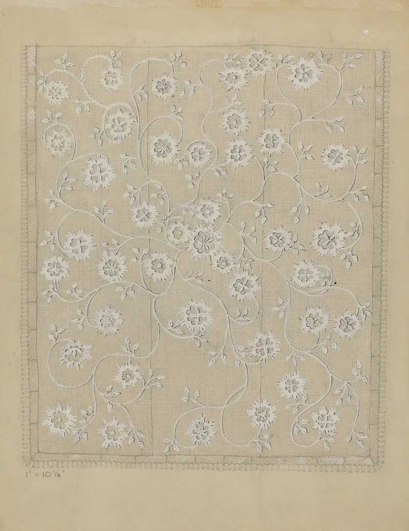 Bedspread 36 by Millia Davenport - Canvas Print