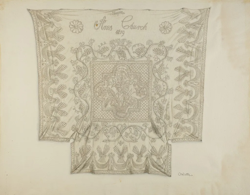 Bedspread 9 by Charlotte Winter - Canvas Print