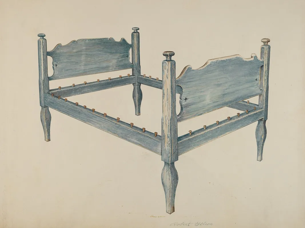 Bedstead 5 by Robert Gilson - Canvas Print