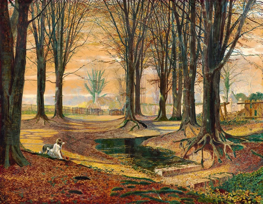 Beechwood by John Atkinson Grimshaw - Canvas Print