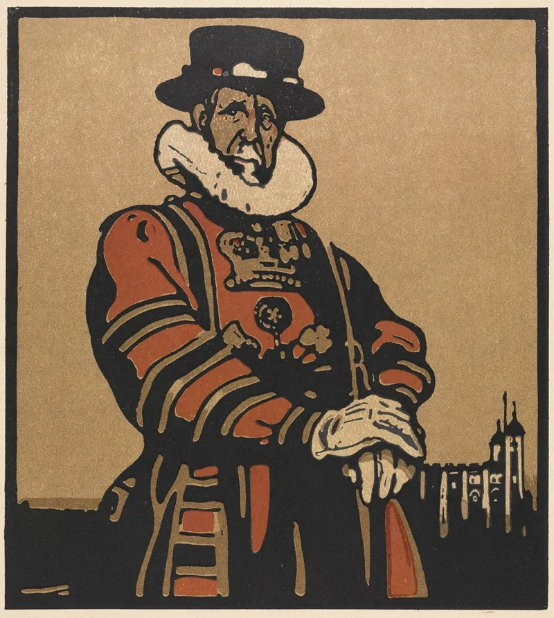 Beefeater by William Nicholson - Canvas Print
