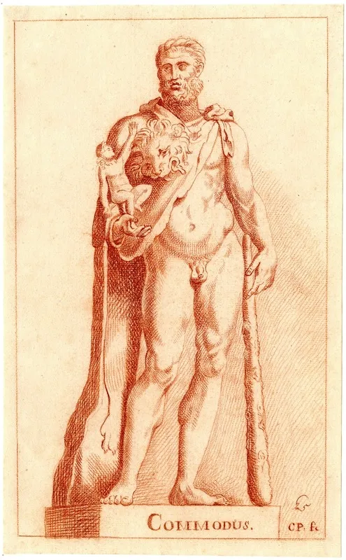 Beeld Van Commodus Als Hercules