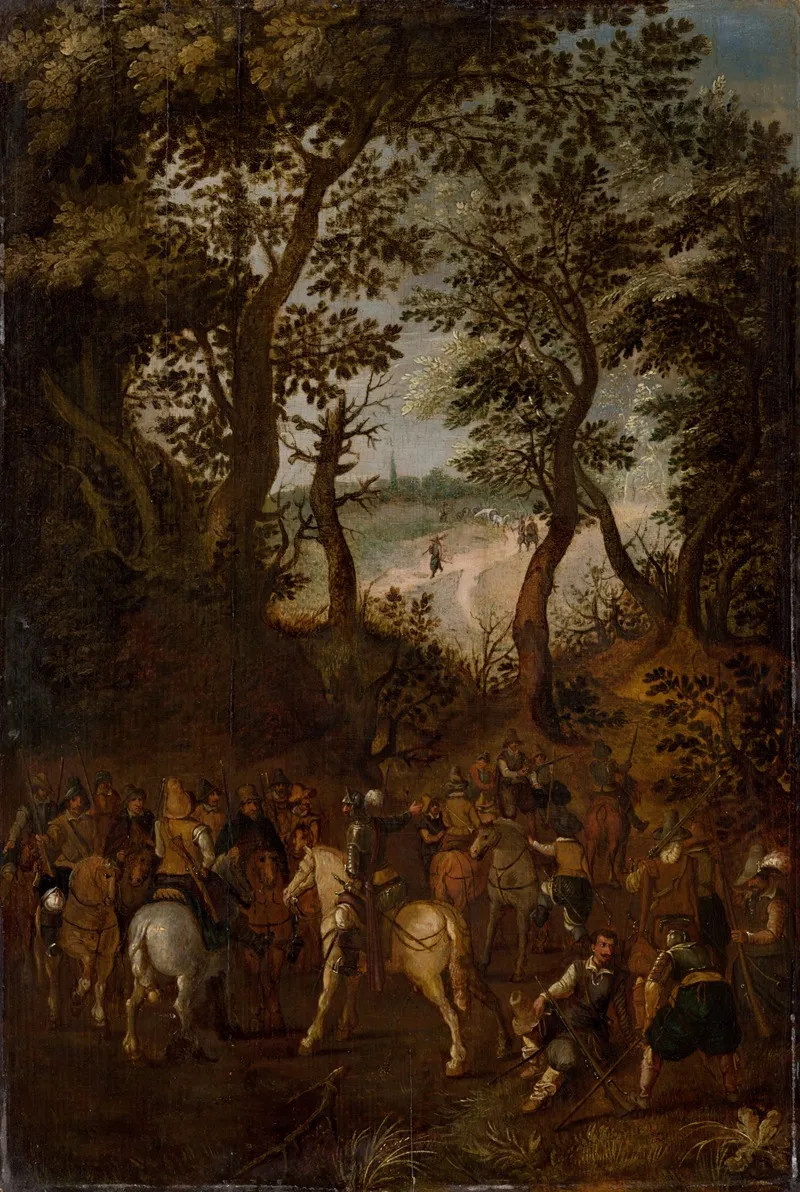Before Attack by Jacques van der Wijen - Canvas Print