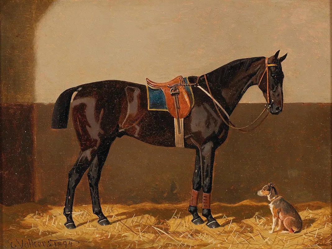 Before The Ride by Emil Volkers - Canvas Print