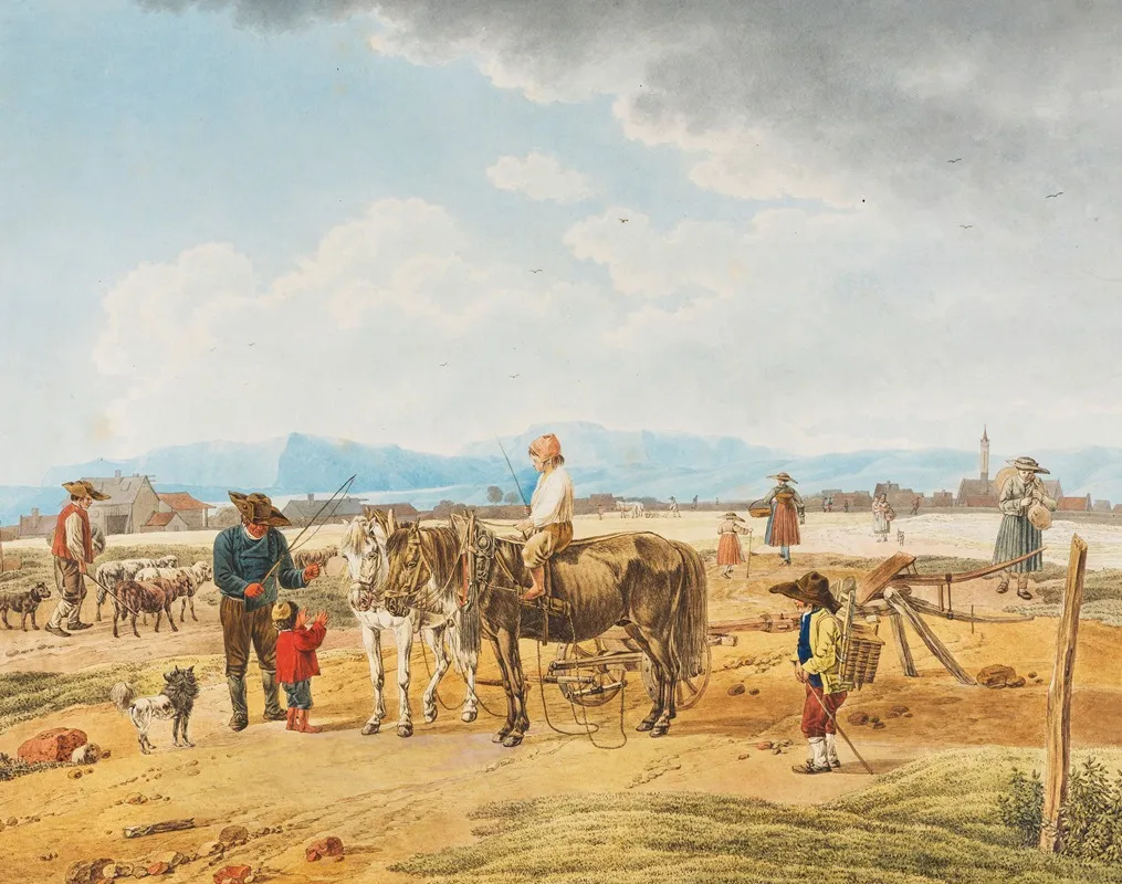 Begegnung Auf Der Landstrasse