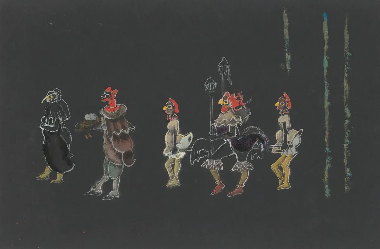 Begrafenisstoet Coppe by Lon Landau - Canvas Print