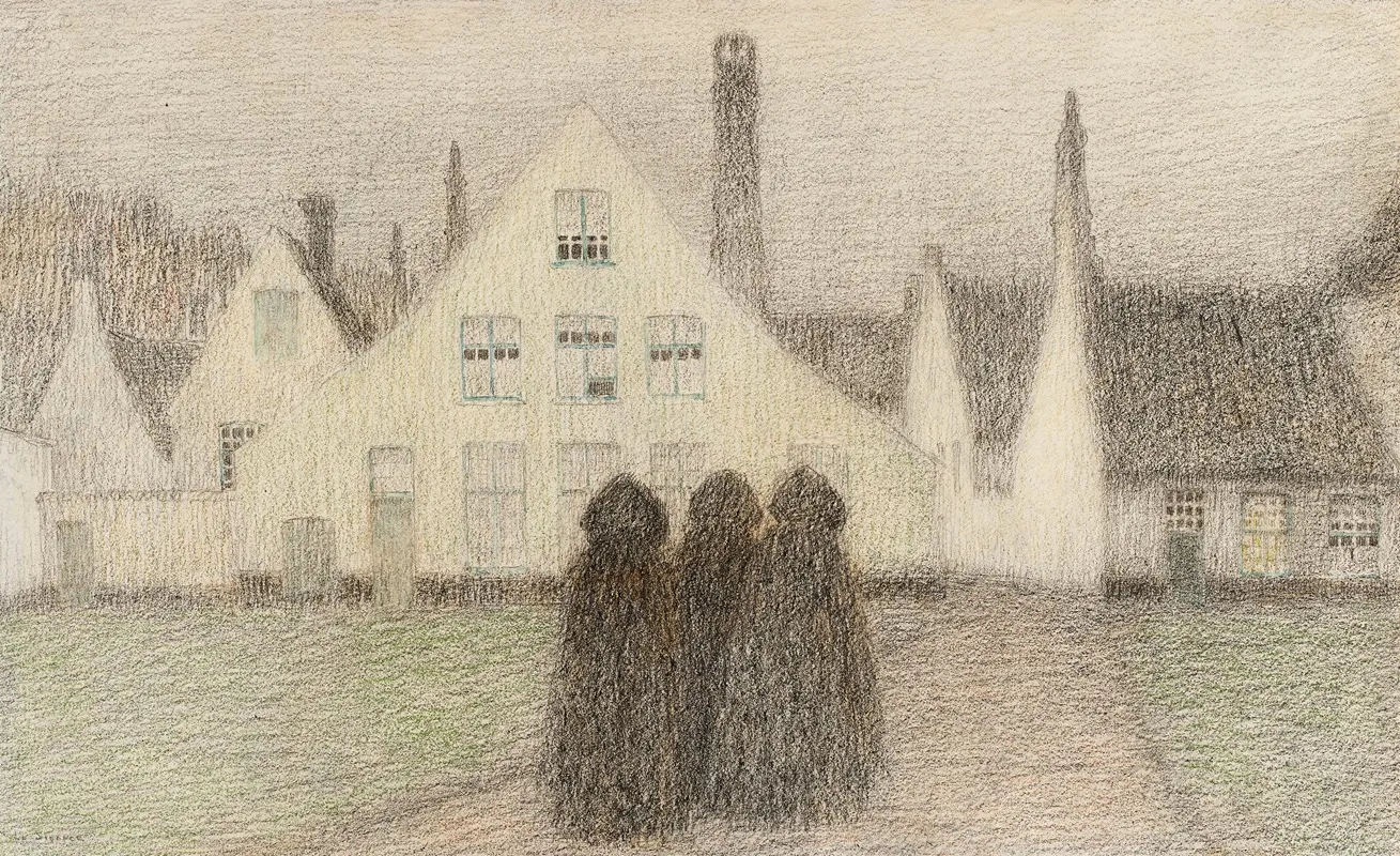 Beguinage Avec Vieilles Femmes