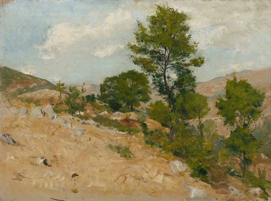 Bei Anticoli by Hans Tichy - Canvas Print