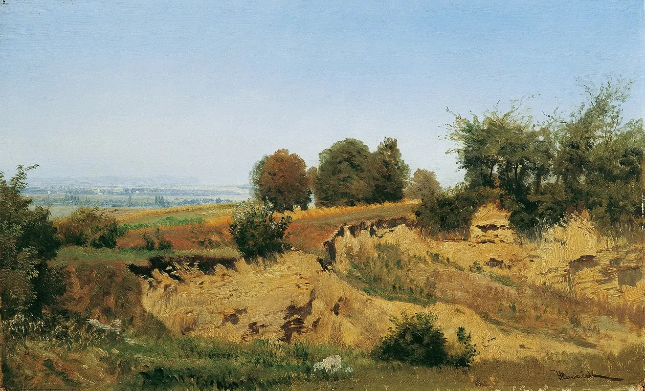 Bei Mannersdorf Am Leithagebirge by Anton Hlavacek - Canvas Print
