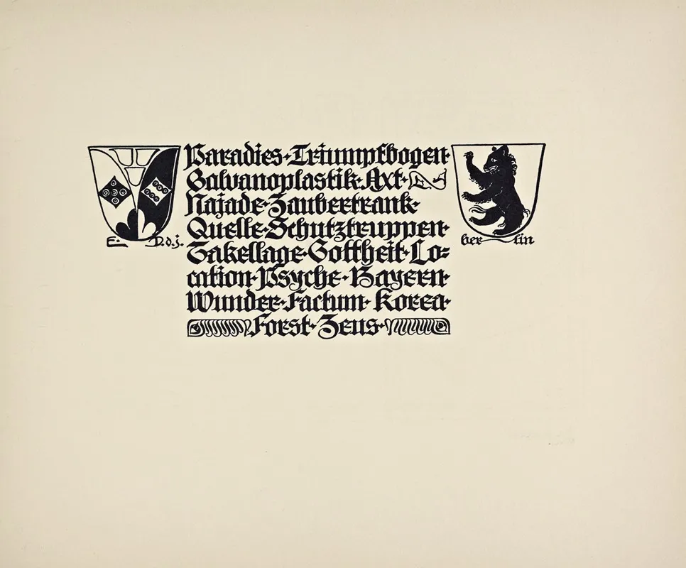 Beispiele Kunstlerischer Schrift Pl 009 by Rudolf von Larisch - Canvas Print