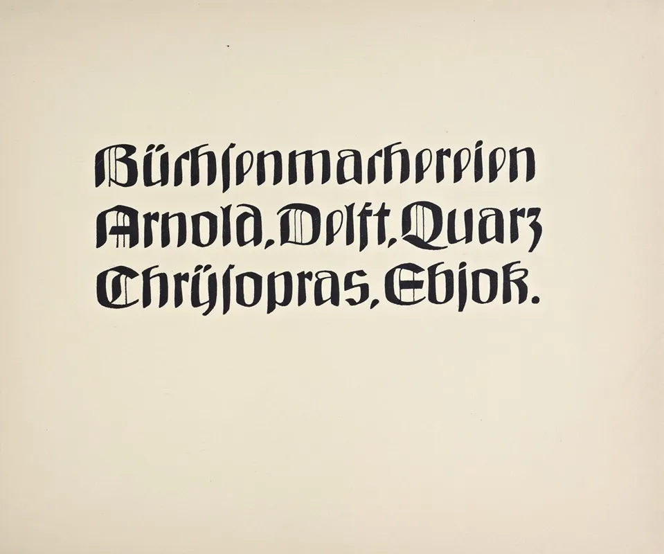 Beispiele Kunstlerischer Schrift Pl 078