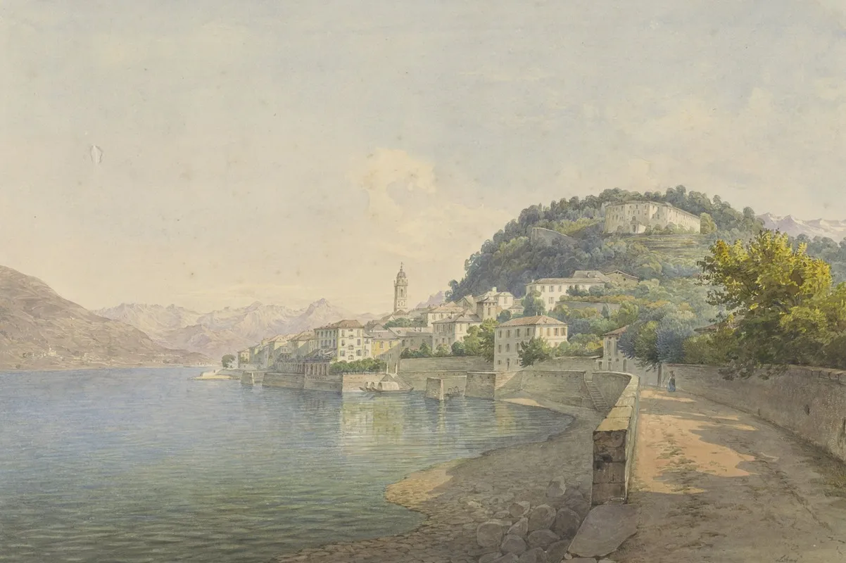 Bellagio Aan Het Comomeer by Karoly Lajos Libay - Canvas Print