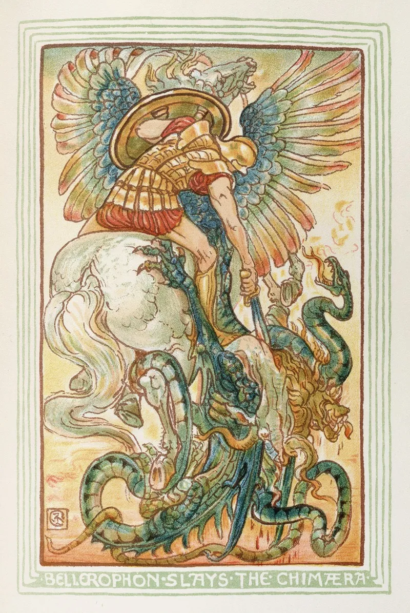 Bellerophon Slays The Chimera