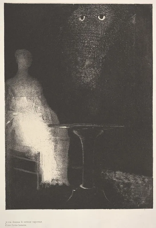 Below I Saw The Vaporous Contours Of A Human Form