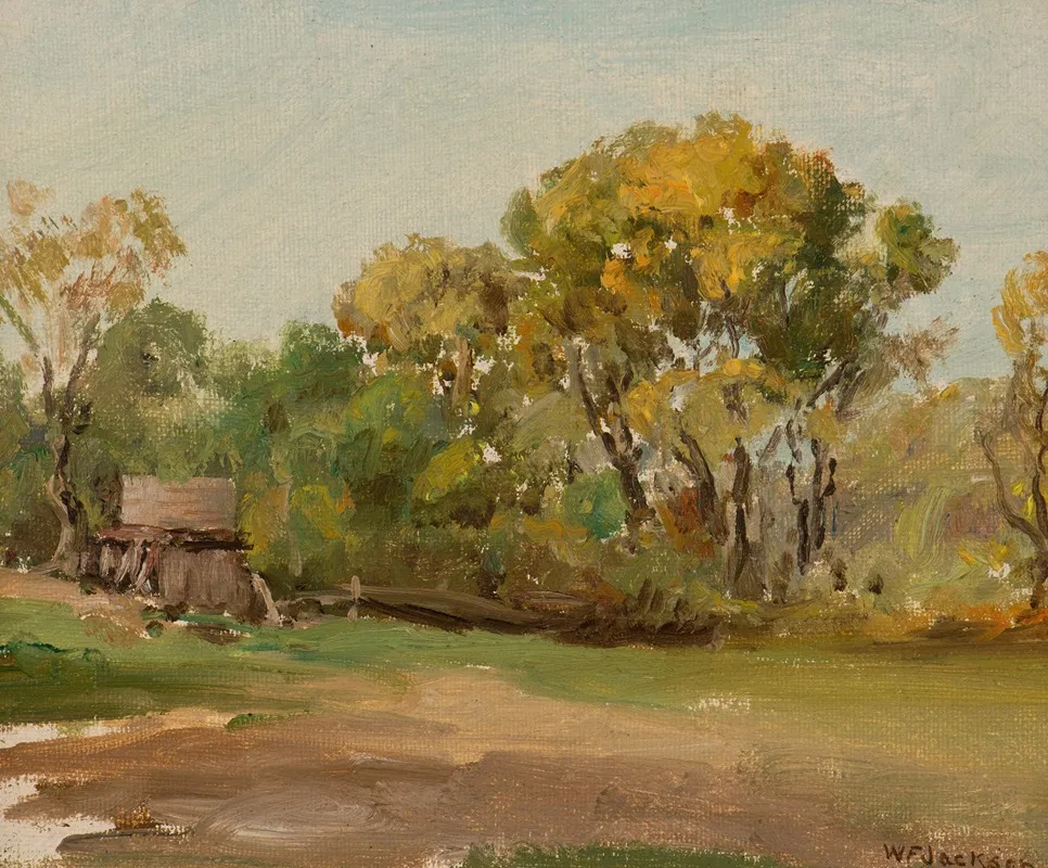 Below Sacramento by William Franklin Jackson - Canvas Print