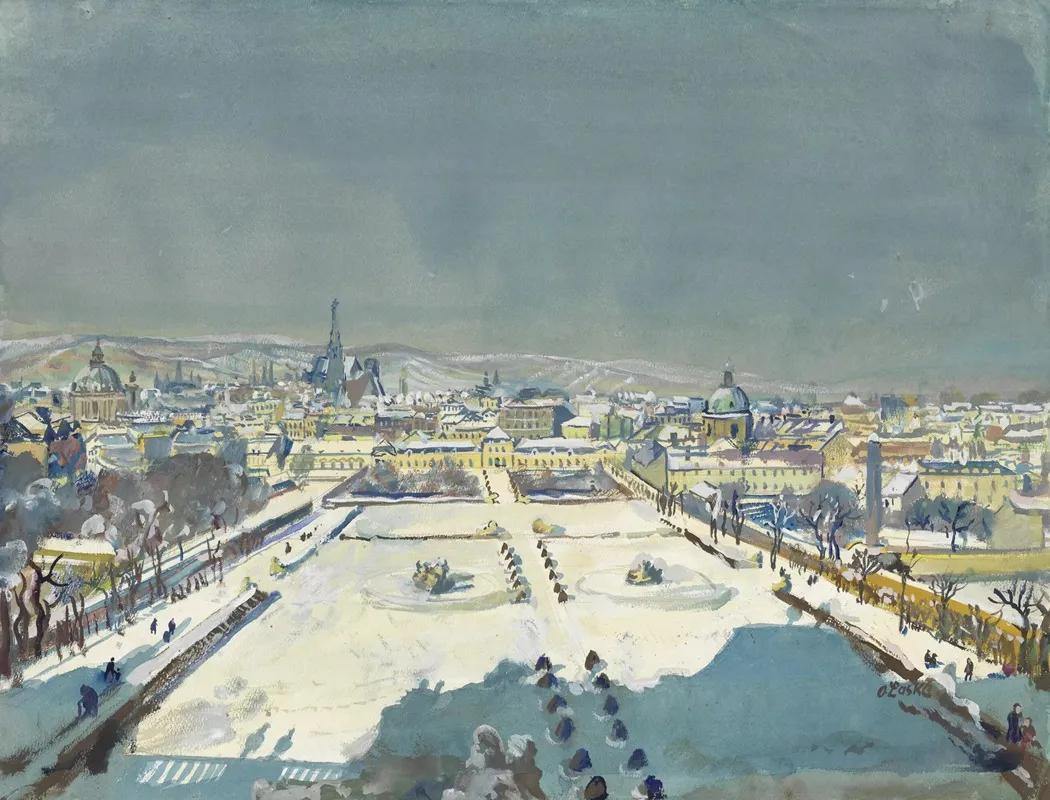 Belvedere Mit Blick Auf Wien