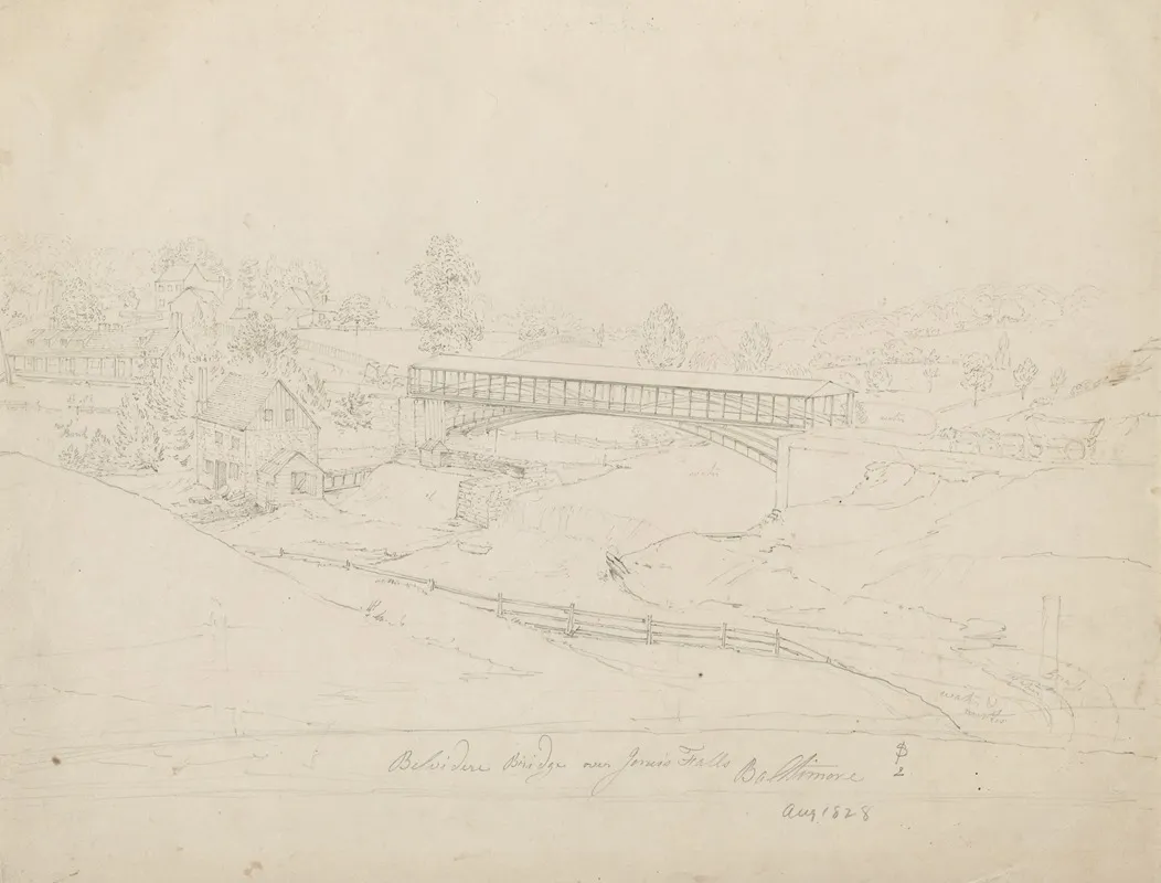 Belvidere Bridge Over Joness Falls Baltimore