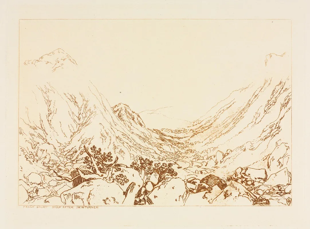 Ben Arthur Scotland by Sir Frank Short - Canvas Print