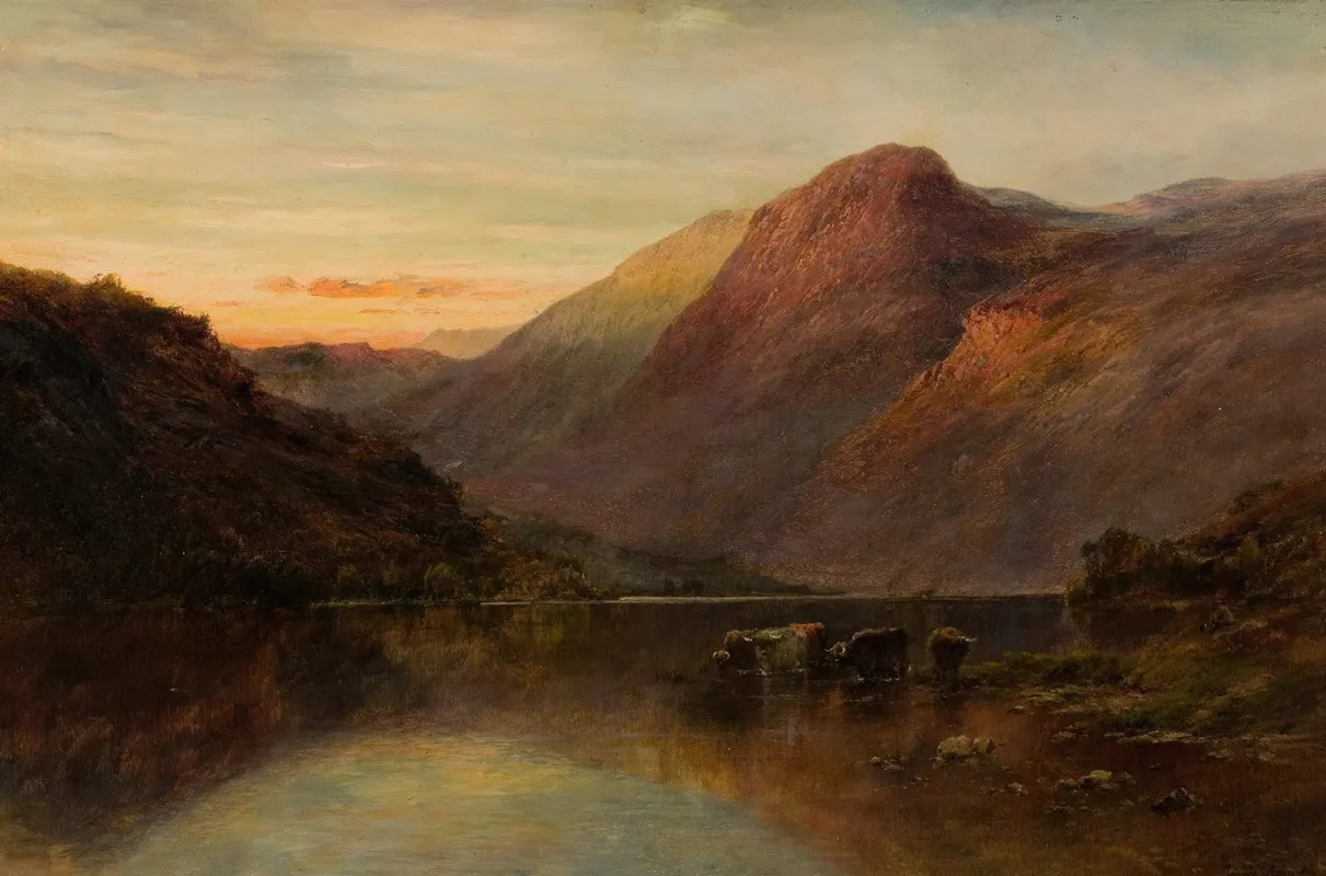 Ben Lomond 2 by Alfred de Bréanski - Canvas Print