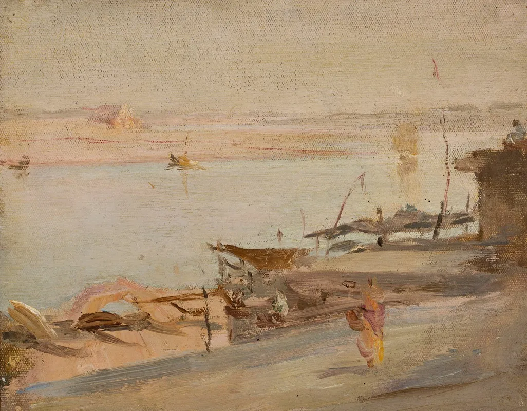 Benares Ganges From The Journey To India