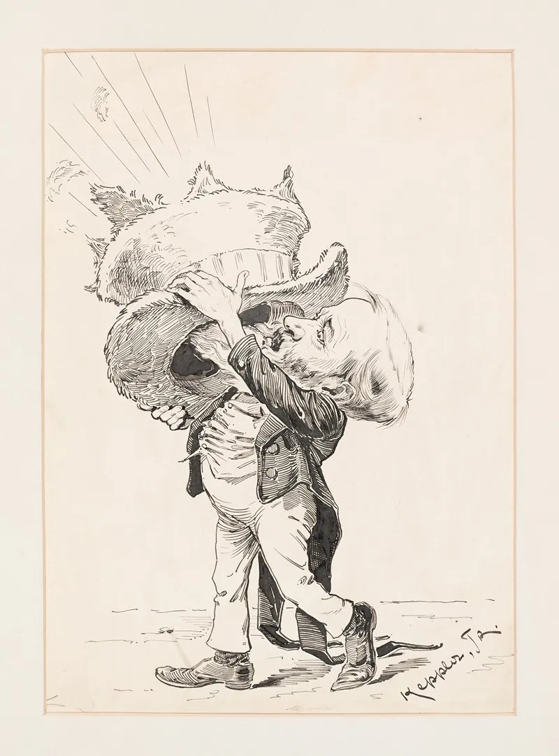 Benjamin Harrison Talking Through His Hat