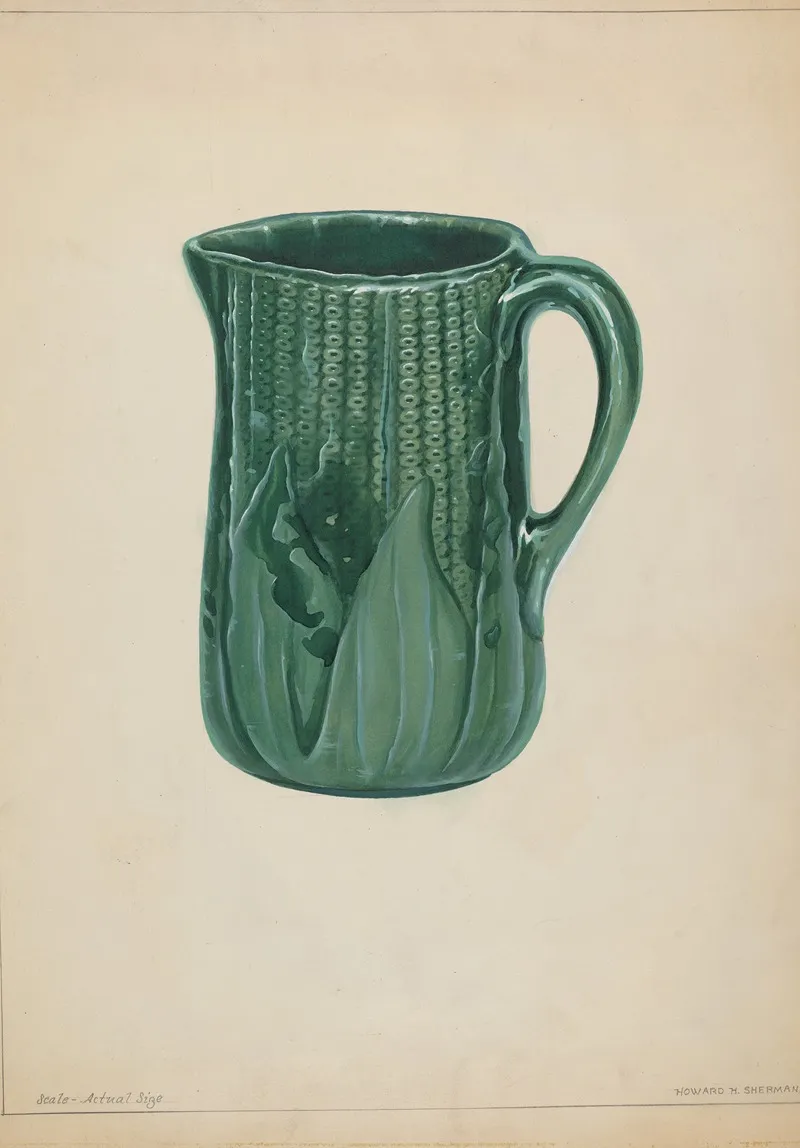 Bennington Pitcher by Howard H. Sherman - Canvas Print