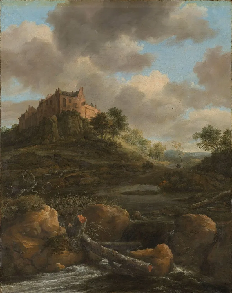 Bentheim Castle by Jacob van Ruisdael - Canvas Print