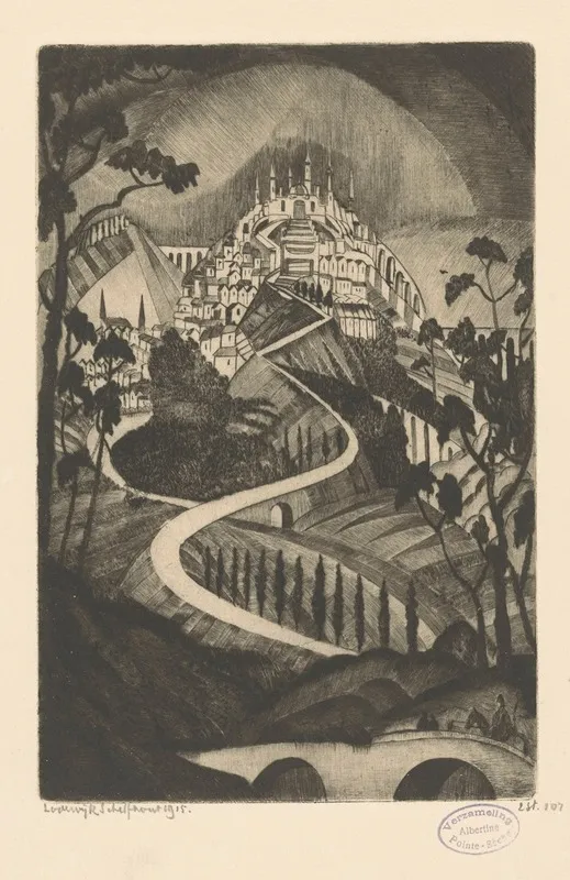 Berg 2 by Lodewijk Schelfhout - Canvas Print