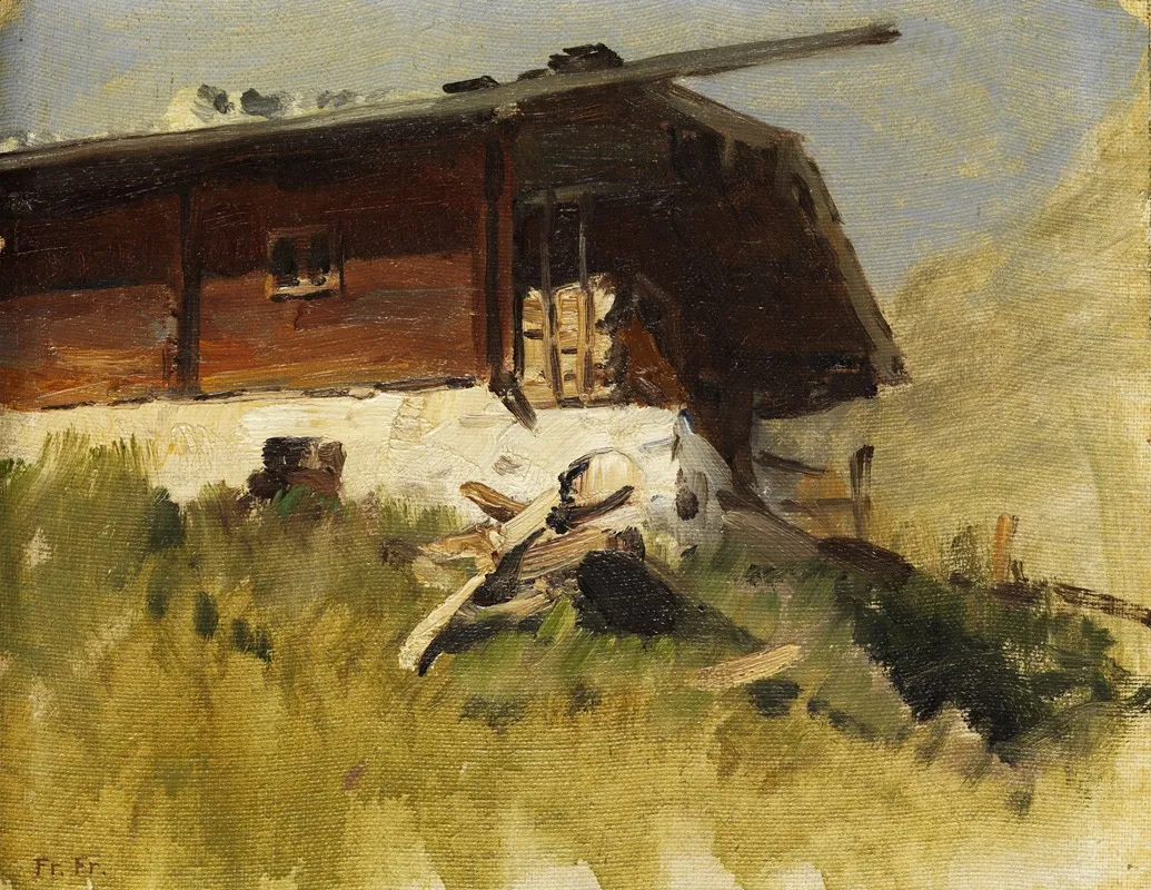 Berghof by Fritz Freund - Canvas Print