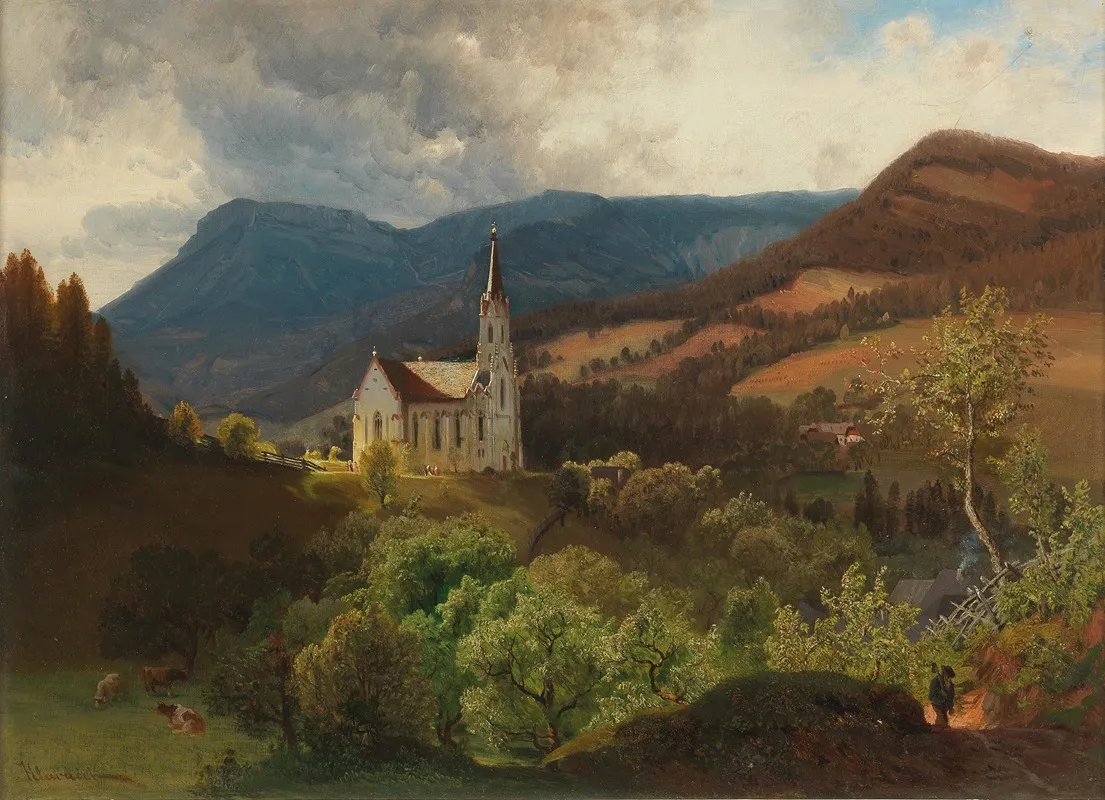 Bergkirche by Anton Hlavacek - Canvas Print