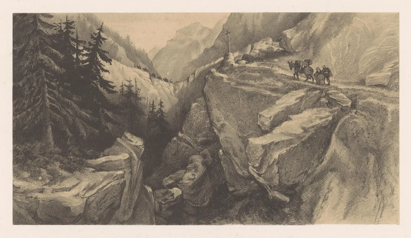 Berglandschap 7 by Theo van Hoytema - Canvas Print