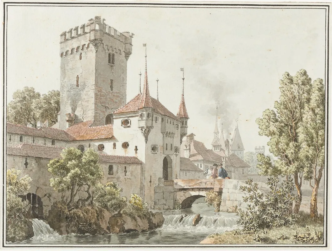 Bern Golatenmattgasstor by Johann Jakob Biedermann - Canvas Print