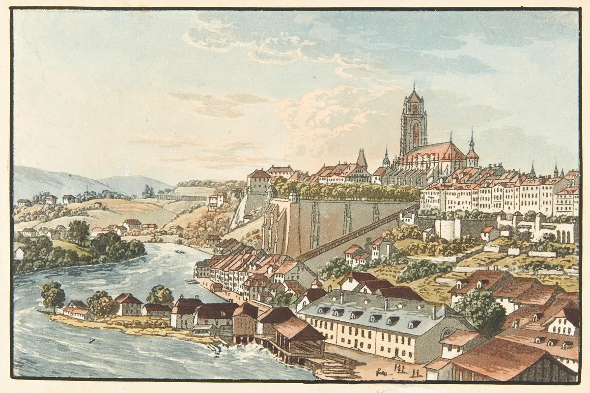 Berne Depuis La Route De Thoune