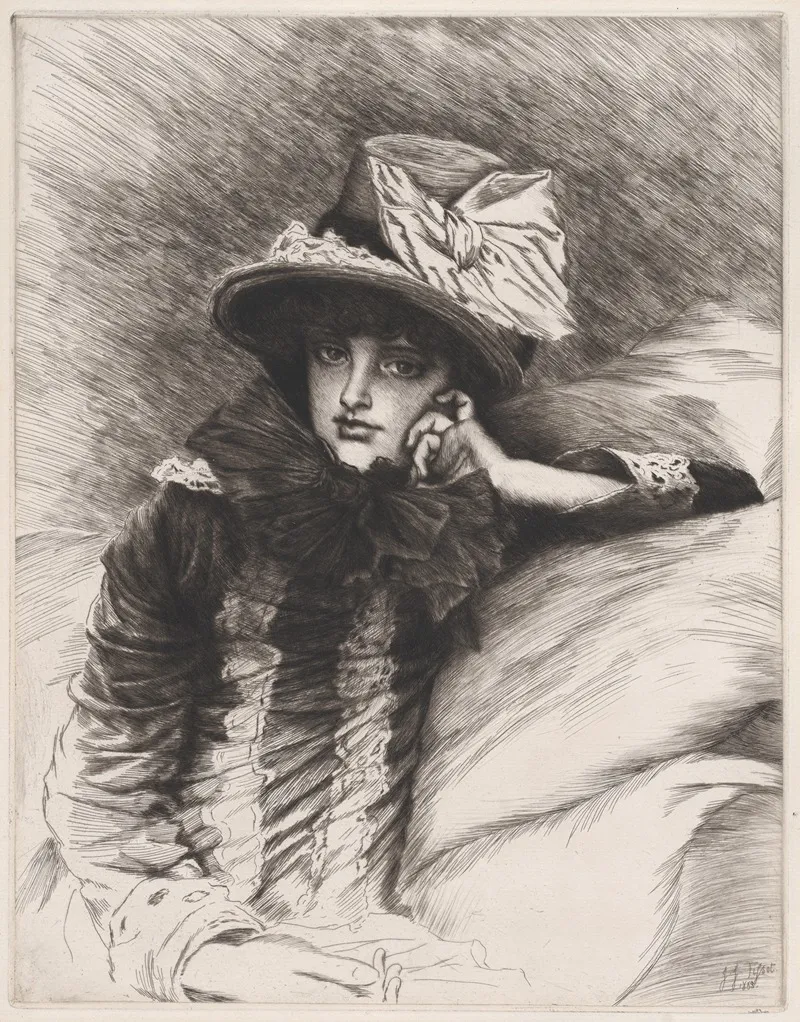 Berthe by James Tissot - Canvas Print