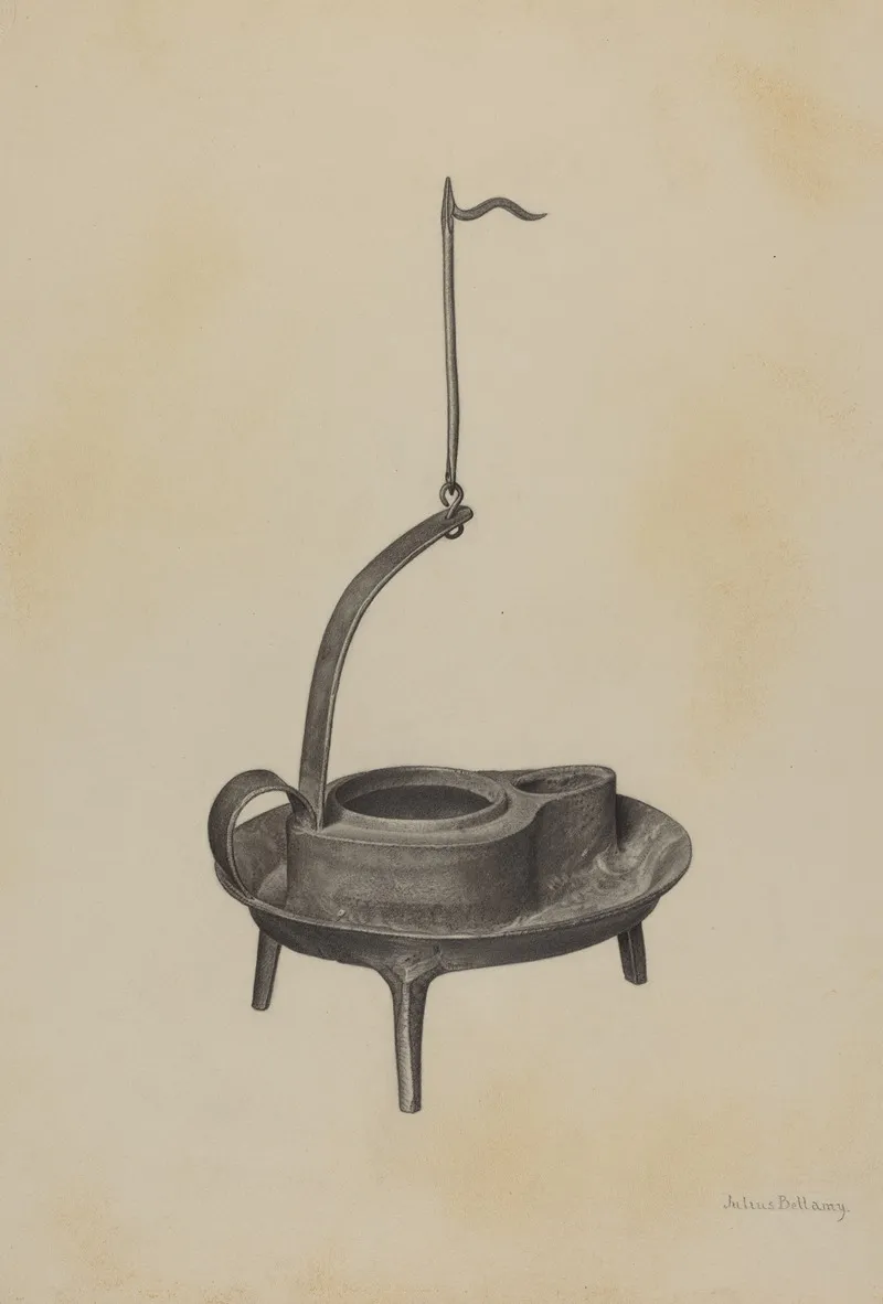 Betty Lamp 13 by Julius Bellamy - Canvas Print