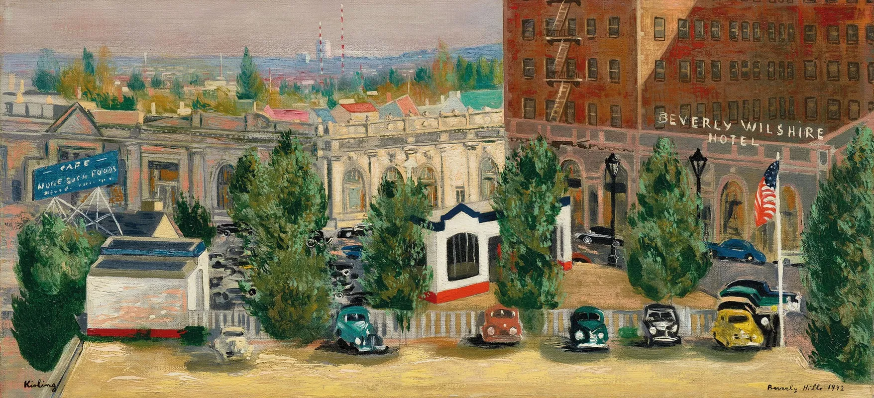 Beverly Hills by Moïse Kisling - Canvas Print