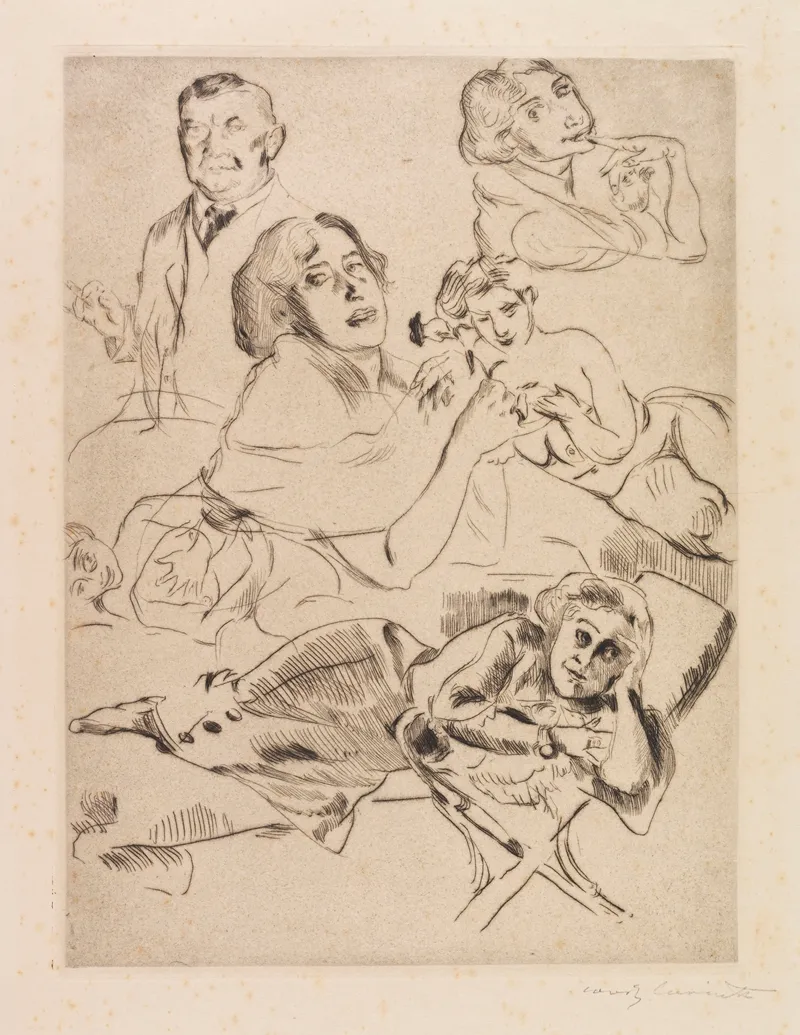 Bewegungsstudien by Lovis Corinth - Canvas Print