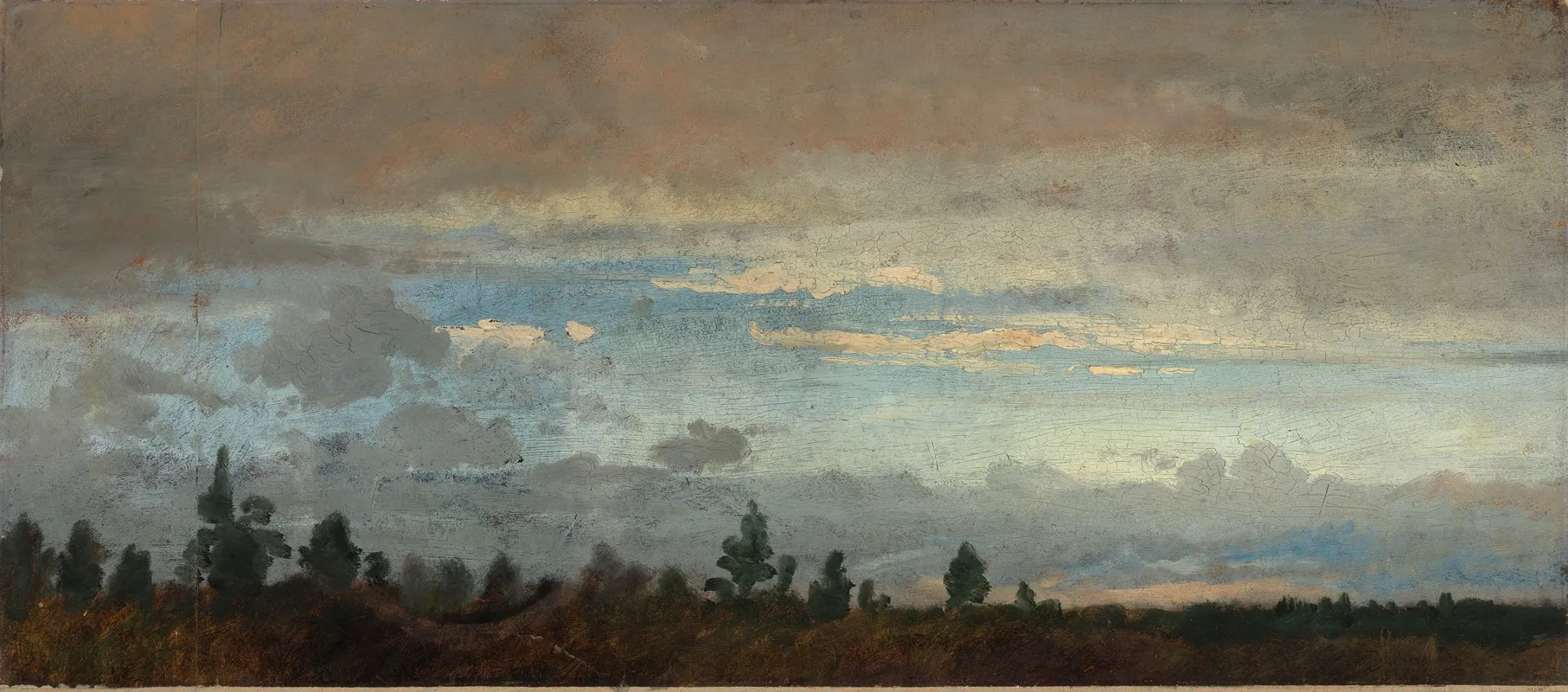 Bewolkter Abendhimmel