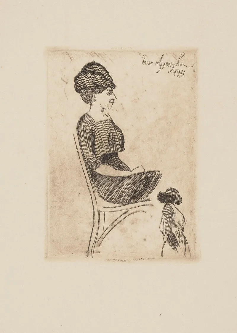 Biala I Czarna Miss by Marian Olszewski - Canvas Print