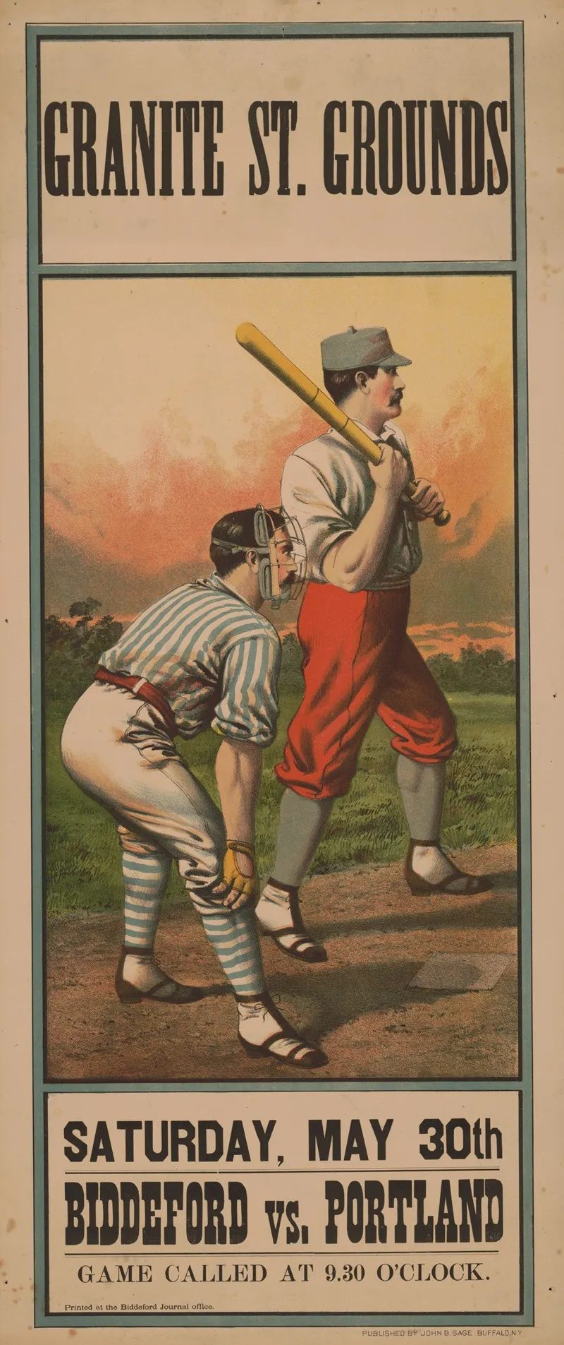 Biddeford Vs Portland Granite St Grounds Saturday May 30th