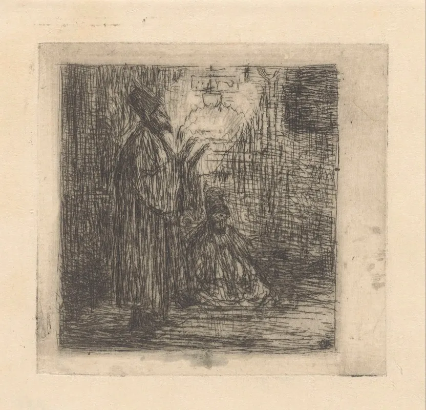 Biddende Derwisjen by Marius Bauer - Canvas Print